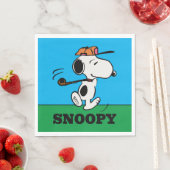 Serviette En Papier cacahuètes | Snoopy Golf Swing (En situation)