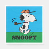 Serviette En Papier cacahuètes | Snoopy Golf Swing (Devant)