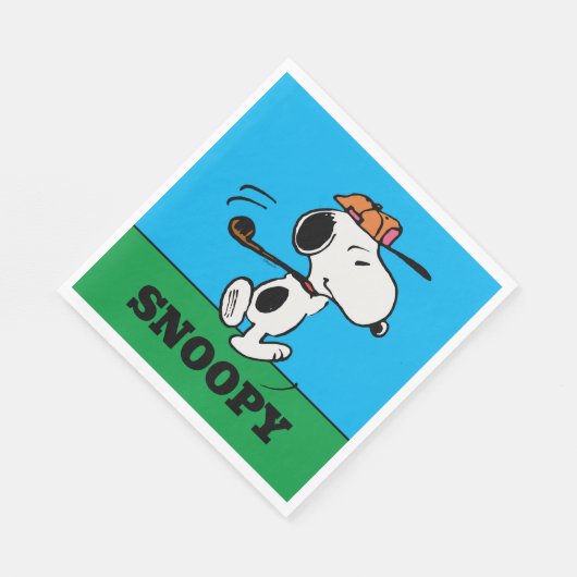 Serviette En Papier cacahuètes | Snoopy Golf Swing (Coin)