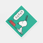 Serviette En Papier cacahuètes | Snoopy Ho Ho Ho Plat alimentaire (Coin)