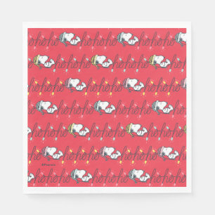 Serviette En Papier cacahuètes   Snoopy Holiday Ho Ho Ho Holiday Motif