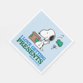Serviette En Papier cacahuètes | Snoopy I Love Obtenir des présentatio (Coin)