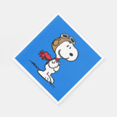 Serviette En Papier cacahuètes | Snoopy L'As Volant (Coin)