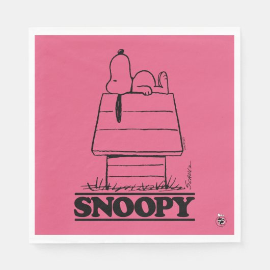 Serviette En Papier cacahuètes | Snoopy Le Secret À La Vie (Devant)