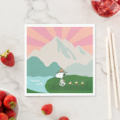 Serviette En Papier cacahuètes | Snoopy Leader du Pack (En situation)