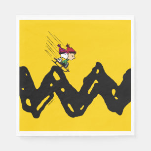 Serviette En Papier cacahuètes Snoopy & Linus Sled Ride