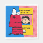 Serviette En Papier cacahuètes | Snoopy & Lucy Half & Half (Devant)