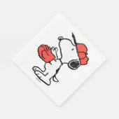 Serviette En Papier cacahuètes | Snoopy Making the Catch (Coin)