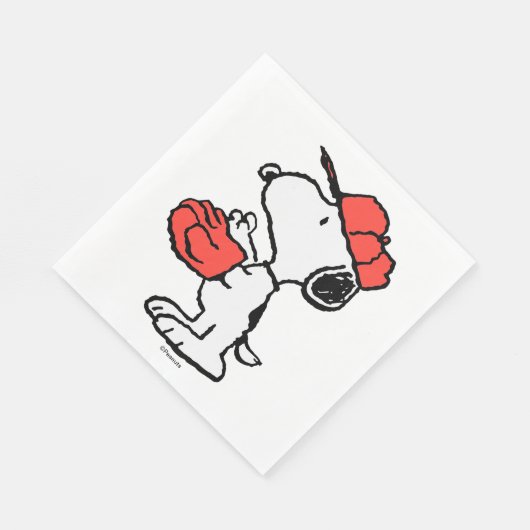 Serviette En Papier cacahuètes | Snoopy Making the Catch (Coin)