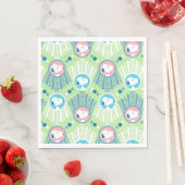 Serviette En Papier cacahuètes | Snoopy Mint Green Deco Dreams Motif (En situation)