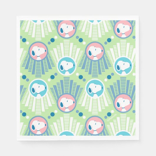 Serviette En Papier cacahuètes | Snoopy Mint Green Deco Dreams Motif (Devant)