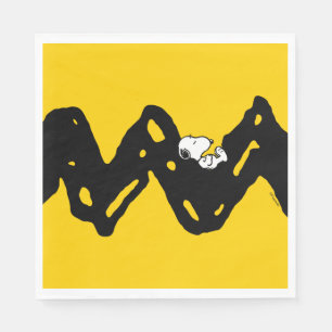 Serviette En Papier cacahuètes   Snoopy Nap