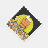 Serviette En Papier cacahuètes | Snoopy Napping dans le patch Citrouil (Coin)