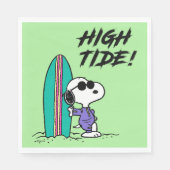 Serviette En Papier cacahuètes | Snoopy Ocean High Tide (Devant)