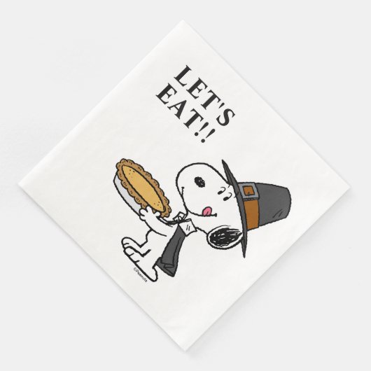 Serviette En Papier cacahuètes | Snoopy Pilgrim (Coin)