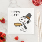 Serviette En Papier cacahuètes | Snoopy Pilgrim (En situation)