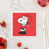 Serviette En Papier cacahuètes | Snoopy Santa Claus (En situation)