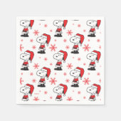 Serviette En Papier cacahuètes | Snoopy Santa Claus (Devant)
