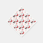 Serviette En Papier cacahuètes | Snoopy Santa Claus (Coin)