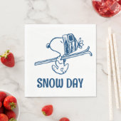 Serviette En Papier cacahuètes | Snoopy Ski Trip (En situation)