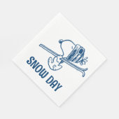 Serviette En Papier cacahuètes | Snoopy Ski Trip (Coin)