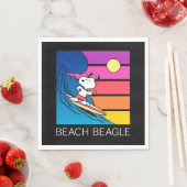 Serviette En Papier cacahuètes | Snoopy Surfing (En situation)