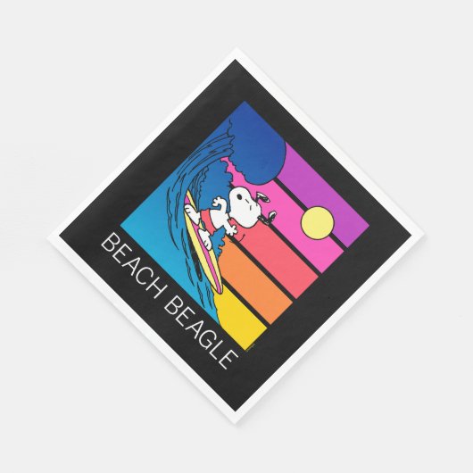 Serviette En Papier cacahuètes | Snoopy Surfing (Coin)