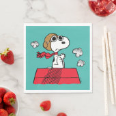 Serviette En Papier cacahuètes | Snoopy the Flying Ace (En situation)