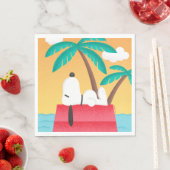 Serviette En Papier cacahuètes | Snoopy Tropical Deco Dreams (En situation)