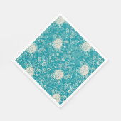 Serviette En Papier cacahuètes | Snoopy Turquoise Tropical Beach Motif (Coin)
