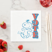 Serviette En Papier cacahuètes | Snoopy - Vote (En situation)