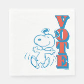 Serviette En Papier cacahuètes | Snoopy - Vote (Devant)
