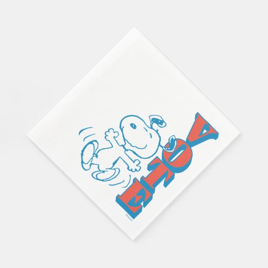 Serviette En Papier cacahuètes | Snoopy - Vote (Coin)