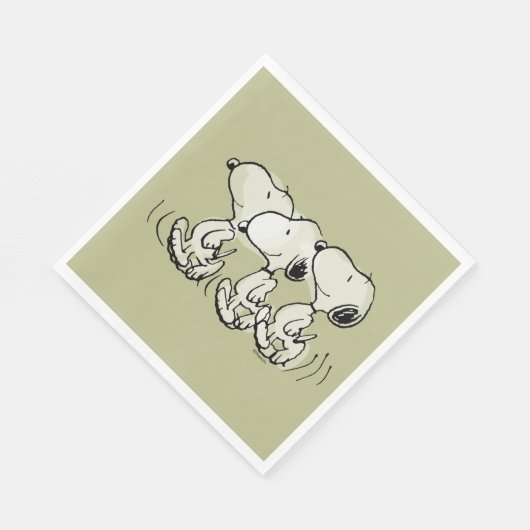 Serviette En Papier cacahuètes | Snoopy Walking Tall (Coin)