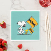 Serviette En Papier cacahuètes | Snoopy & Woodstock (En situation)