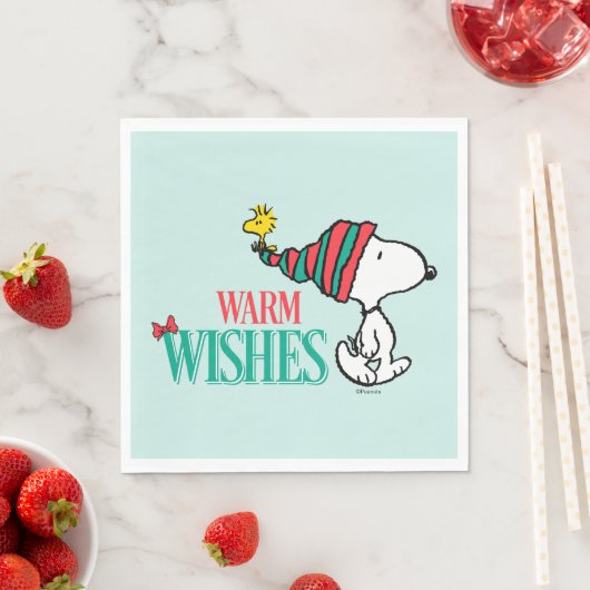 Serviette En Papier cacahuètes | Snoopy & Woodstock Chaleurs (En situation)