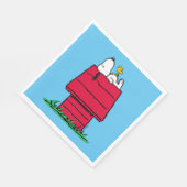 Serviette En Papier cacahuètes | Snoopy & Woodstock Doghouse (Coin)