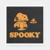 Serviette En Papier cacahuètes | Snoopy & Woodstock Éffrayant (Devant)