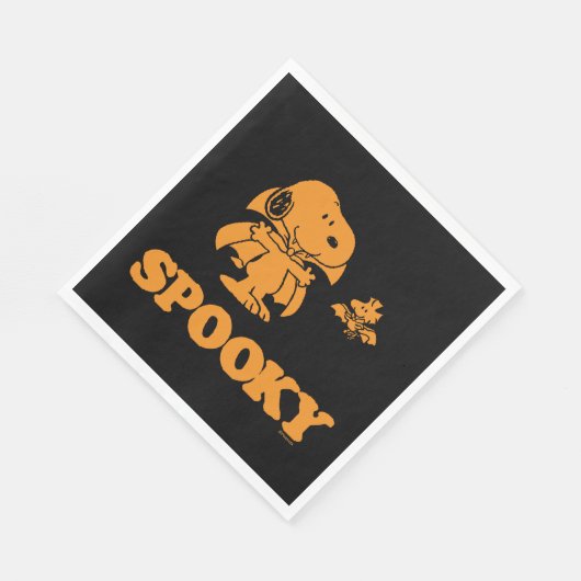 Serviette En Papier cacahuètes | Snoopy & Woodstock Éffrayant (Coin)