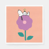 Serviette En Papier cacahuètes | Snoopy & Woodstock Flower Whististle (Devant)