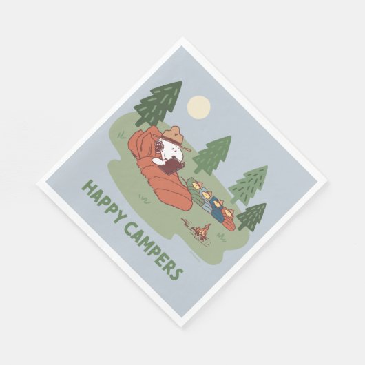 Serviette En Papier cacahuètes | Snoopy & Woodstock Happy Campers (Coin)