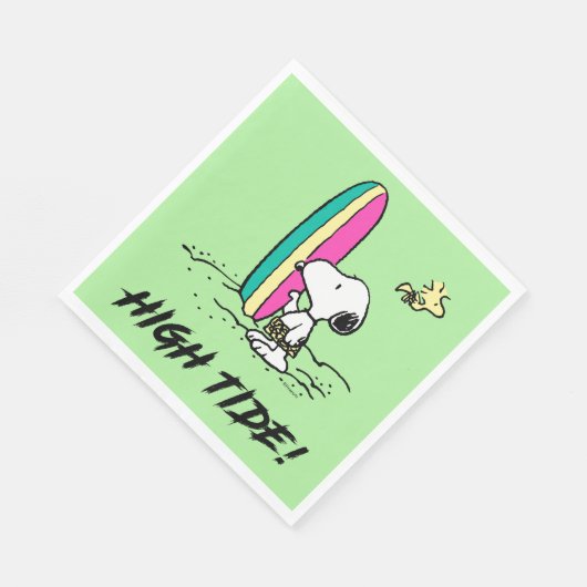 Serviette En Papier cacahuètes | Snoopy & Woodstock High Tide (Coin)