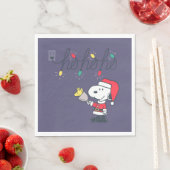 Serviette En Papier cacahuètes | Snoopy & Woodstock Ho Ho Ho (En situation)