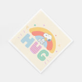 Serviette En Papier cacahuètes | Snoopy & Woodstock Hug (Coin)