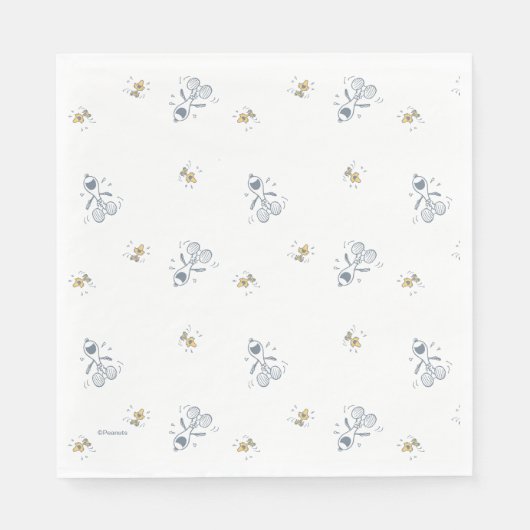 Serviette En Papier cacahuètes | Snoopy & Woodstock Laughing Motif (Devant)