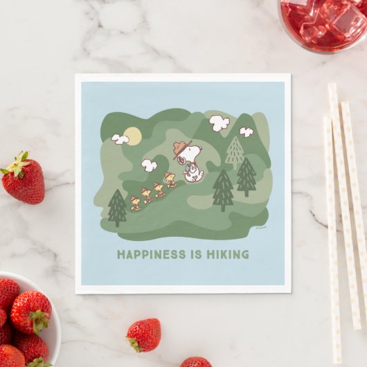 Serviette En Papier cacahuètes | Snoopy & Woodstock Le bonheur est Ran (En situation)