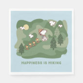 Serviette En Papier cacahuètes | Snoopy & Woodstock Le bonheur est Ran (Devant)
