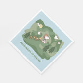 Serviette En Papier cacahuètes | Snoopy & Woodstock Le bonheur est Ran (Coin)
