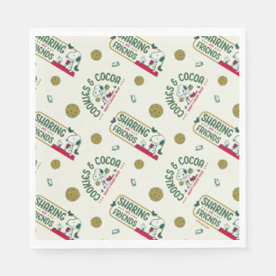 Serviette En Papier cacahuètes   Snoopy & Woodstock Motif de cacao cha