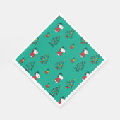Serviette En Papier cacahuètes | Snoopy & Woodstock Motif de Noël (Coin)